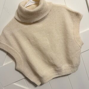 AKIRA Cream Turtleneck Sweater